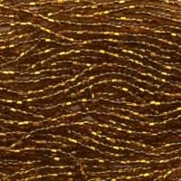 Czech Seed Beads 8/0 Silver-Lined Topaz