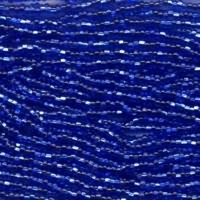 Czech Seed Beads 11/0 Sapphire Blue Silver Lined
