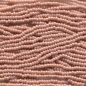 Czech Seed Beads 6/0 Opaque Pink Luster