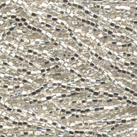 Czech Seed Beads 8/0 Silver-Lined Crystal Clear