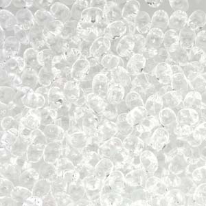 SuperDuo Czech Seed Beads 2 Holes Crystal Clear