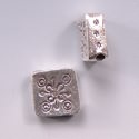 Hill Tribe Silver Square Bead